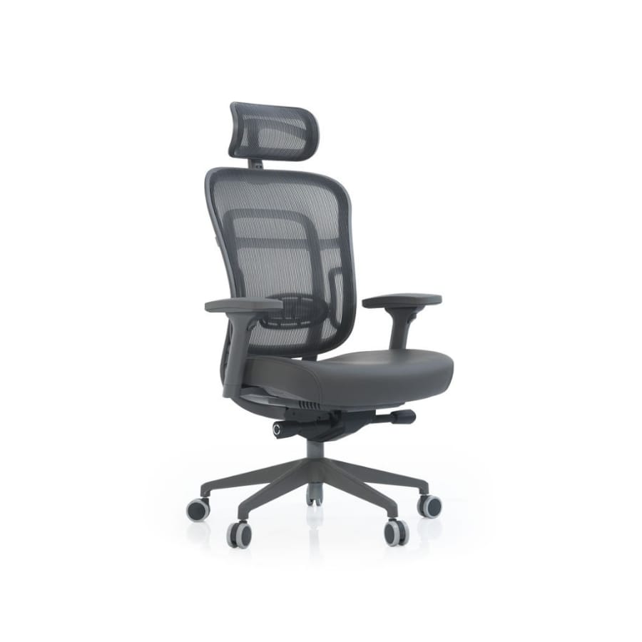 aura grey fileli yönetici koltuğu 1