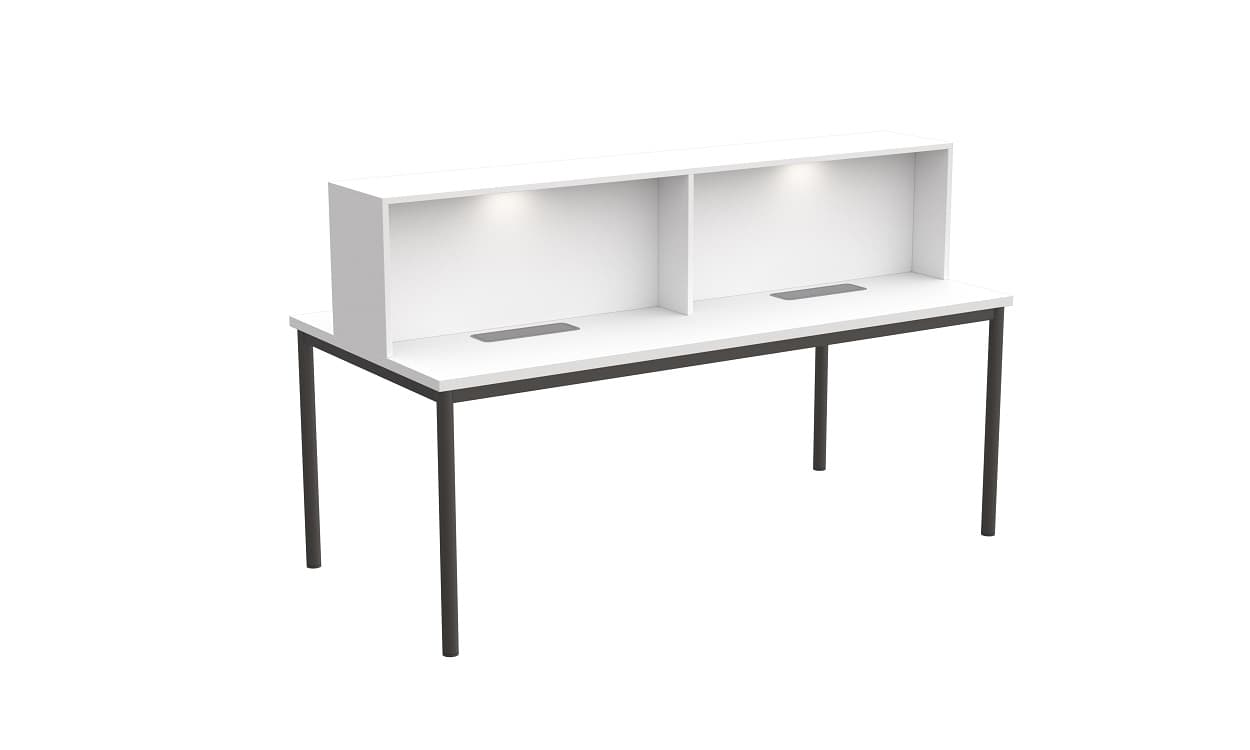 İkili Sabit Kütüphane Masası