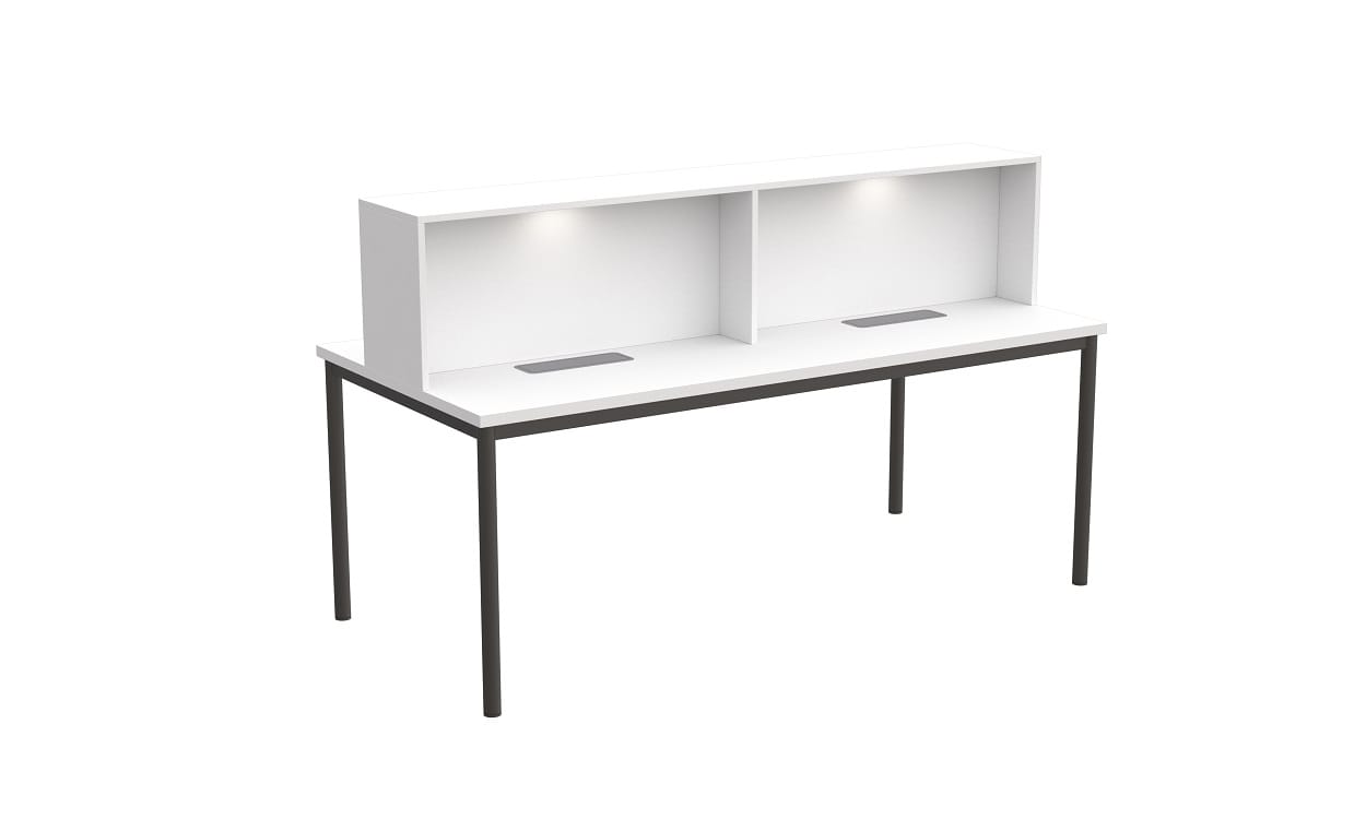 İkili Sabit Kütüphane Masası