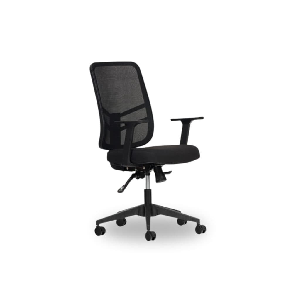 Leto Siyah Fileli Çalışma Ve Toplantı Koltuğu