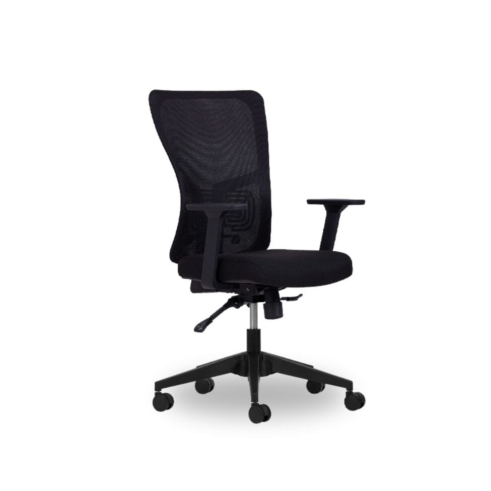 lumbar siyah fileli çalışma ve toplantı koltuğu 01