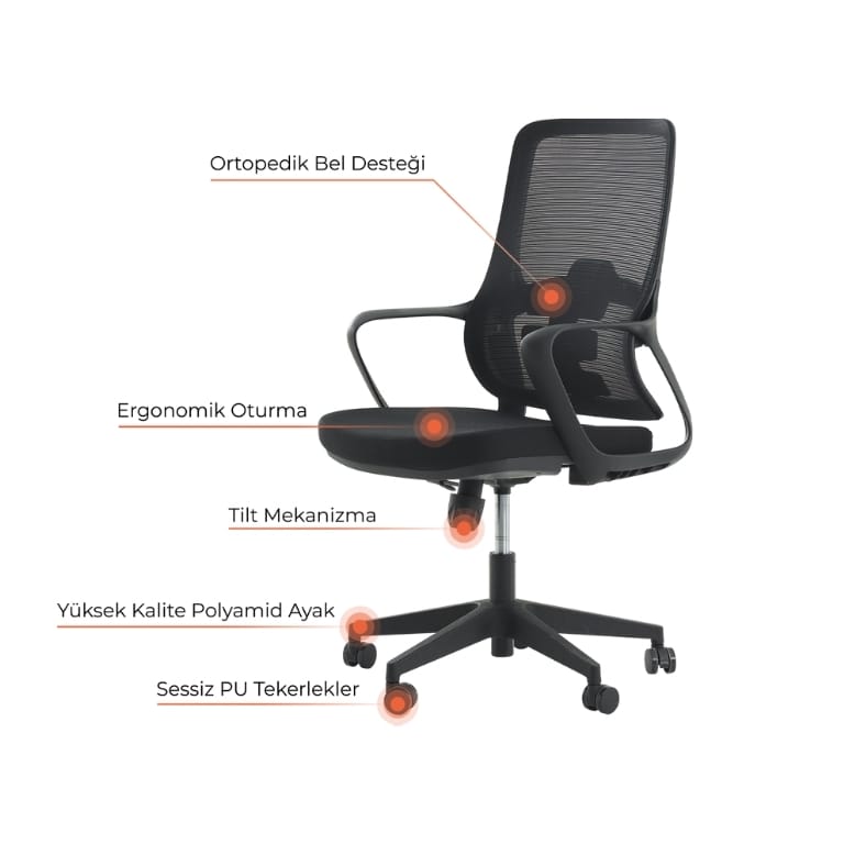 rodi çalışma ve toplantı koltuğu 5